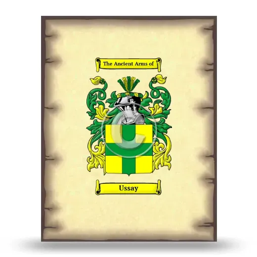 Ussay Coat of Arms Print