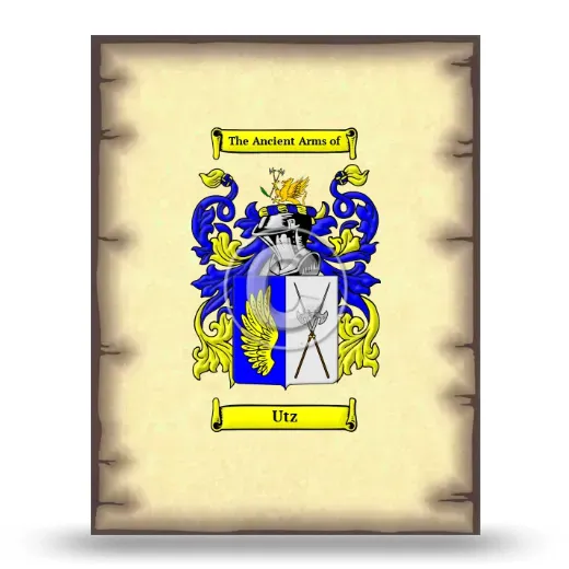 Utz Coat of Arms Print