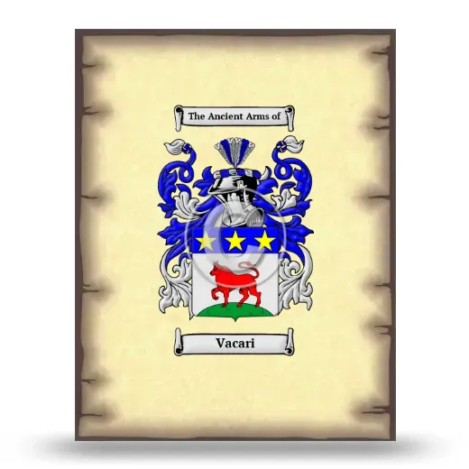 Vacari Coat of Arms Print