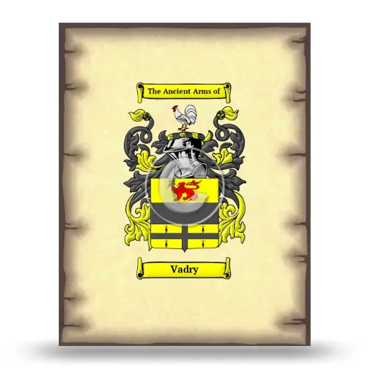 Vadry Coat of Arms Print