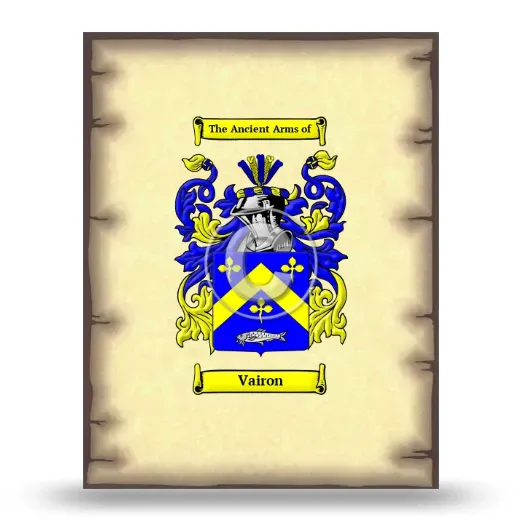 Vairon Coat of Arms Print