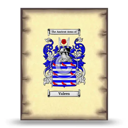 Valeen Coat of Arms Print