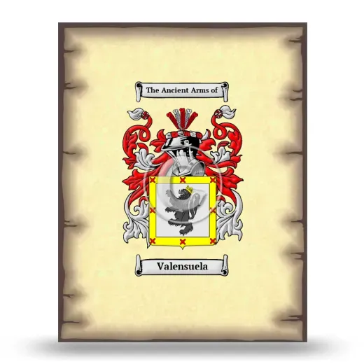 Valensuela Coat of Arms Print