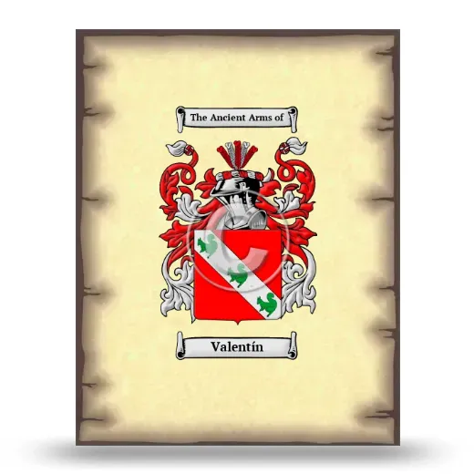 Valentín Coat of Arms Print