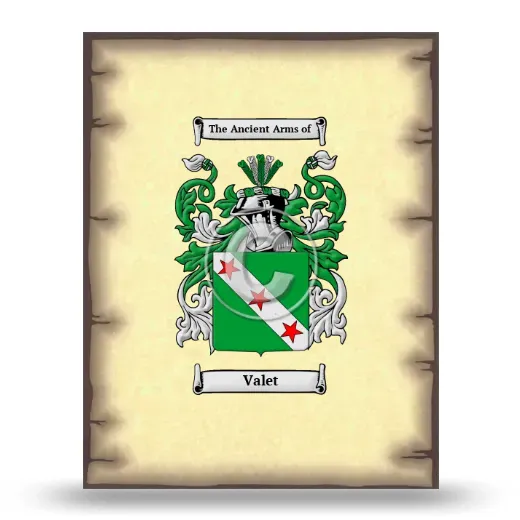 Valet Coat of Arms Print