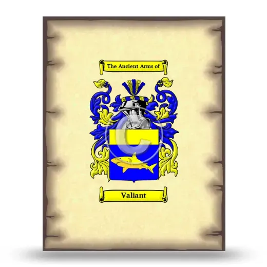 Valiant Coat of Arms Print