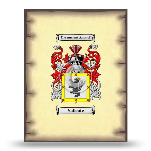 Valiente Coat of Arms Print