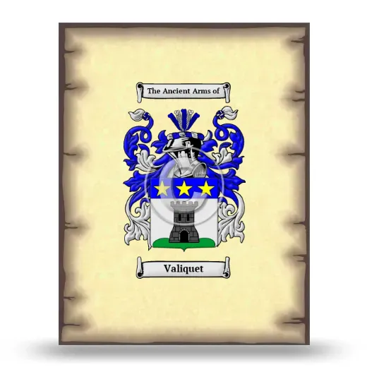 Valiquet Coat of Arms Print