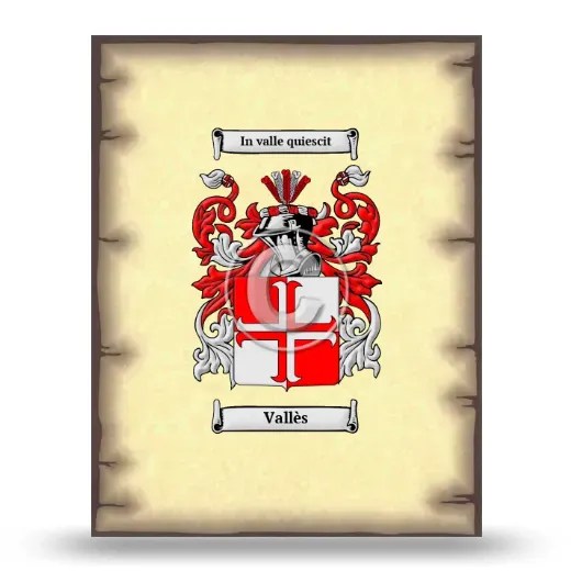 Vallès Coat of Arms Print