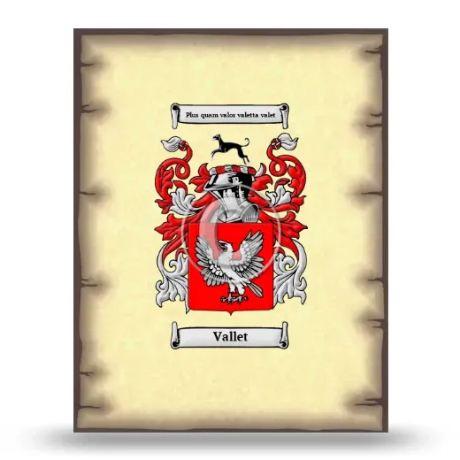 Vallet Coat of Arms Print