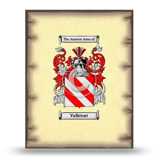 Valletort Coat of Arms Print