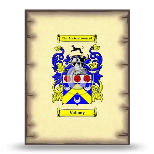 Vallouy Coat of Arms Print