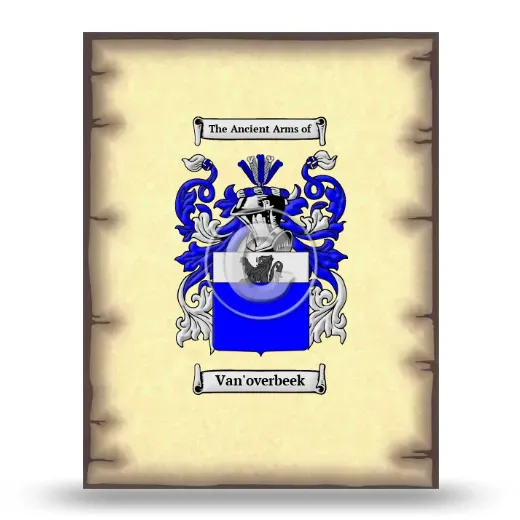 Van'overbeek Coat of Arms Print