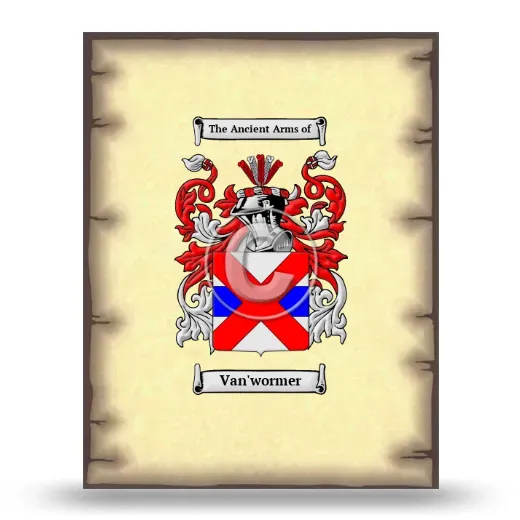 Van'wormer Coat of Arms Print