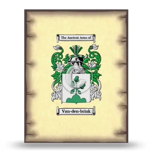 Van-den-brink Coat of Arms Print