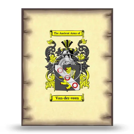 Van-der-veen Coat of Arms Print