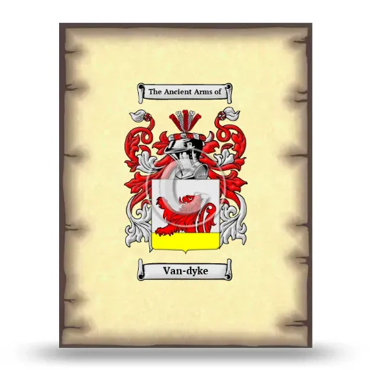 Van-dyke Coat of Arms Print