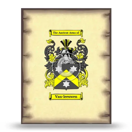 Van-leeuwen Coat of Arms Print