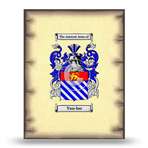Van-loo Coat of Arms Print
