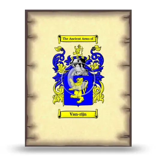 Van-rijn Coat of Arms Print