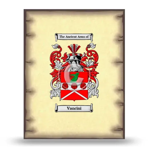Vancini Coat of Arms Print