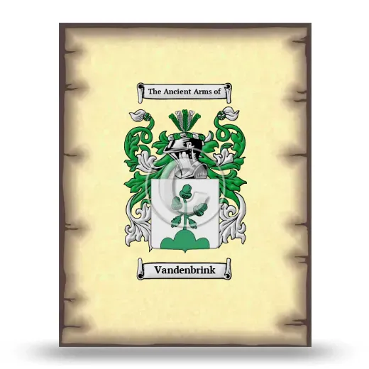 Vandenbrink Coat of Arms Print