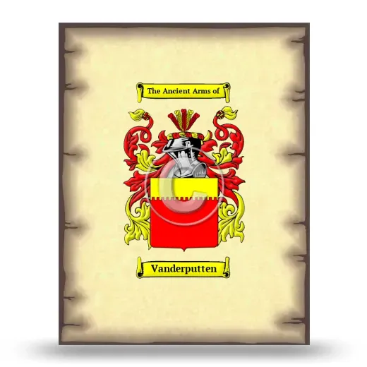 Vanderputten Coat of Arms Print
