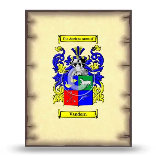 Vandorn Coat of Arms Print