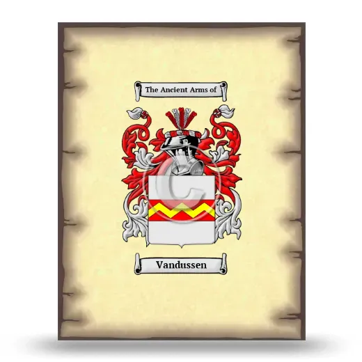 Vandussen Coat of Arms Print