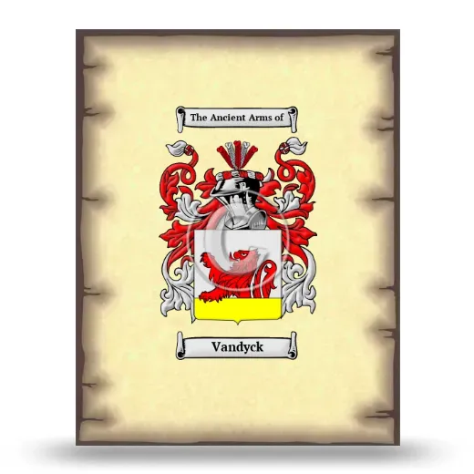 Vandyck Coat of Arms Print