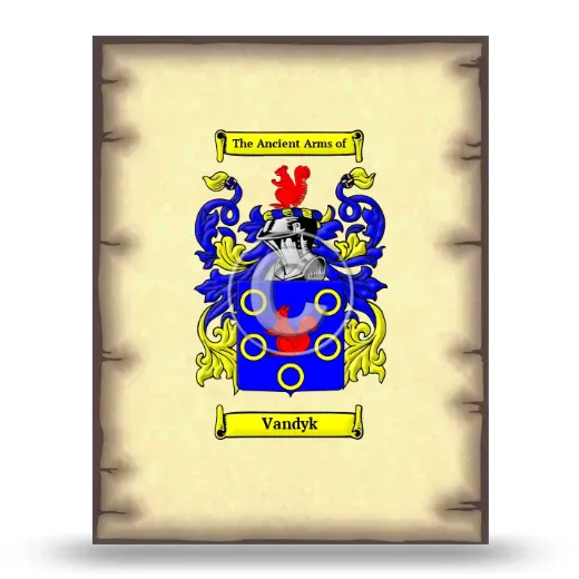 Vandyk Coat of Arms Print