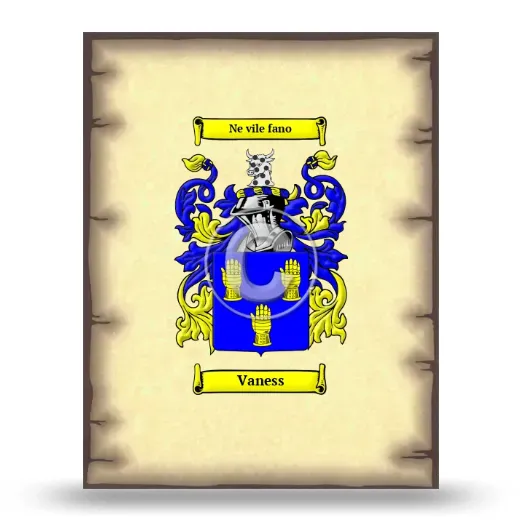 Vaness Coat of Arms Print