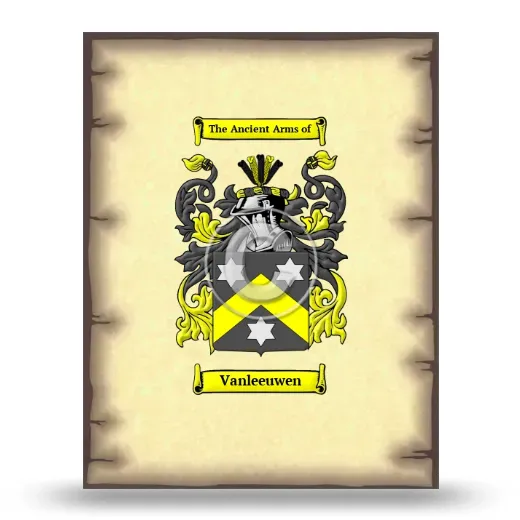 Vanleeuwen Coat of Arms Print