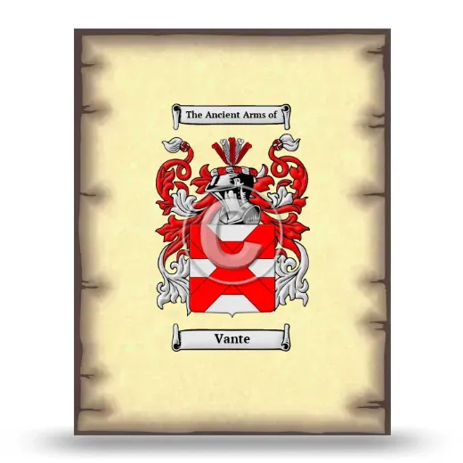 Vante Coat of Arms Print