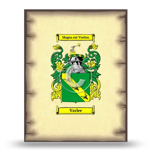 Varlee Coat of Arms Print