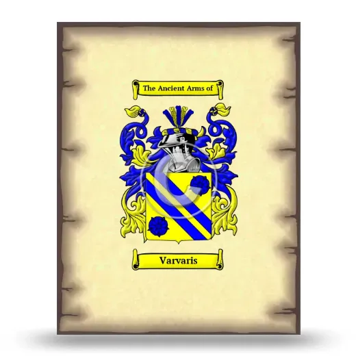 Varvaris Coat of Arms Print