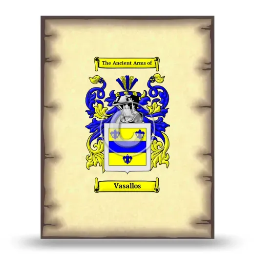 Vasallos Coat of Arms Print