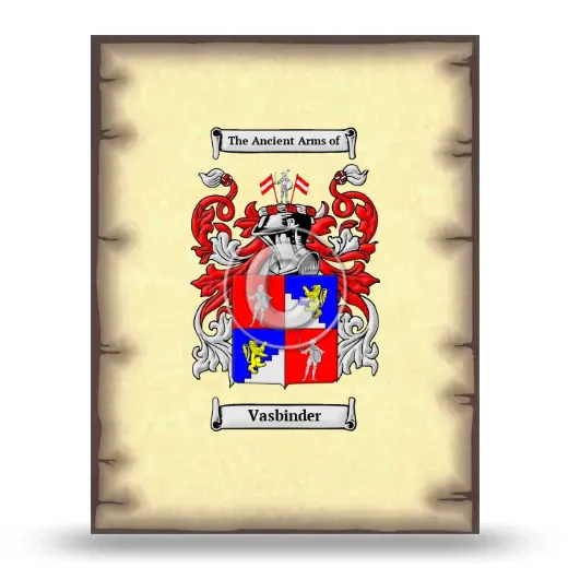Vasbinder Coat of Arms Print