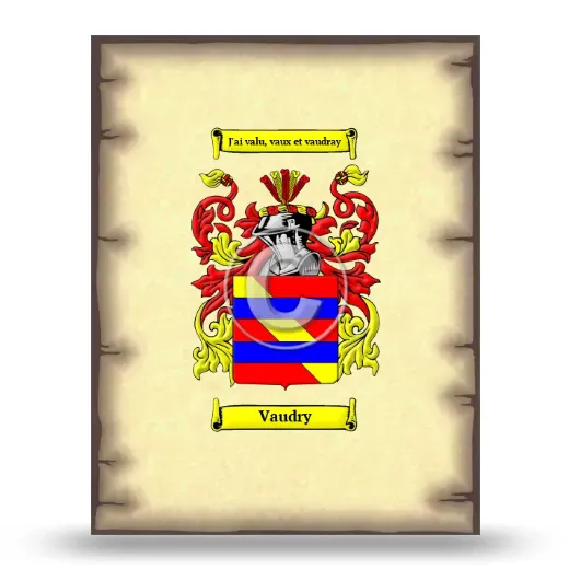 Vaudry Coat of Arms Print