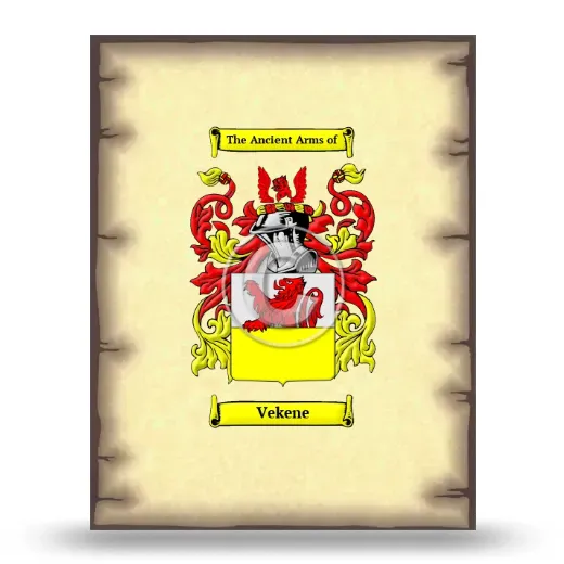 Vekene Coat of Arms Print