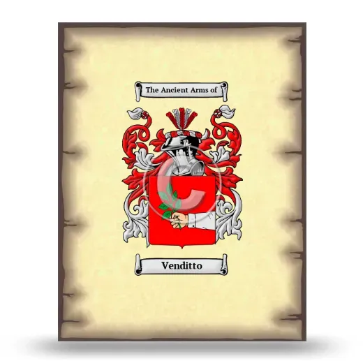 Venditto Coat of Arms Print