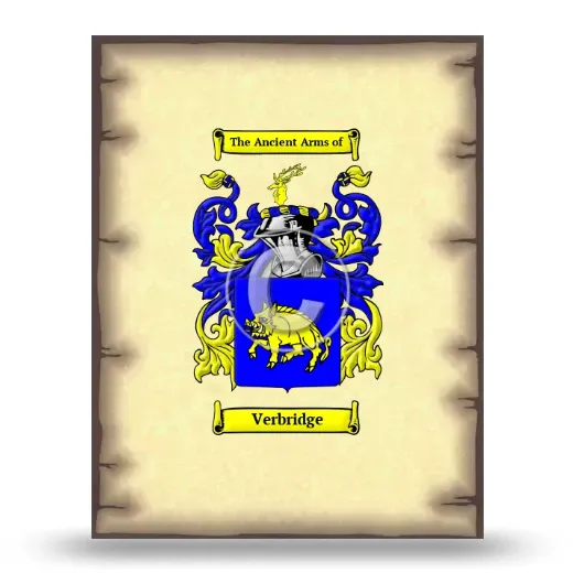 Verbridge Coat of Arms Print