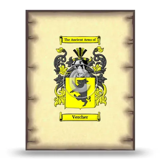 Vercher Coat of Arms Print