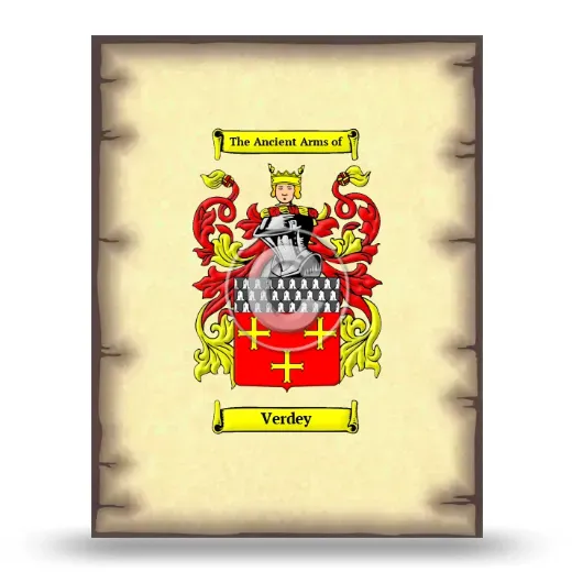 Verdey Coat of Arms Print