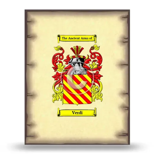 Verdi Coat of Arms Print