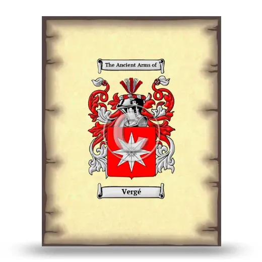Vergé Coat of Arms Print