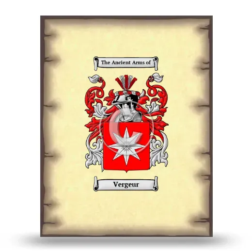Vergeur Coat of Arms Print
