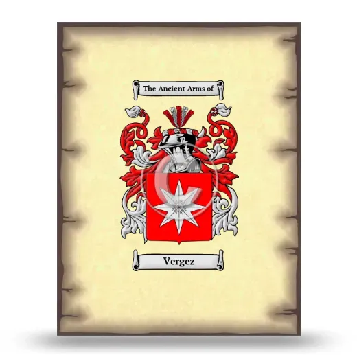 Vergez Coat of Arms Print