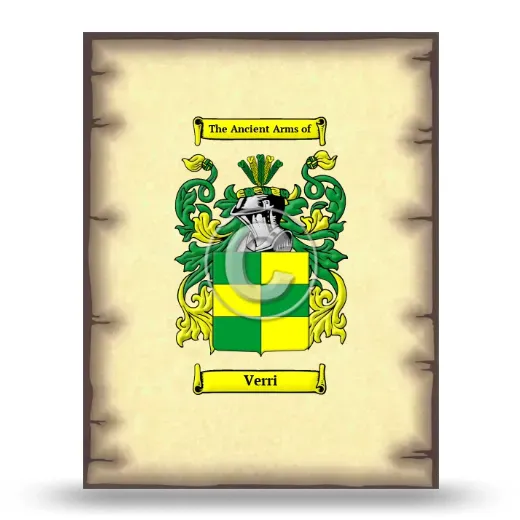 Verri Coat of Arms Print