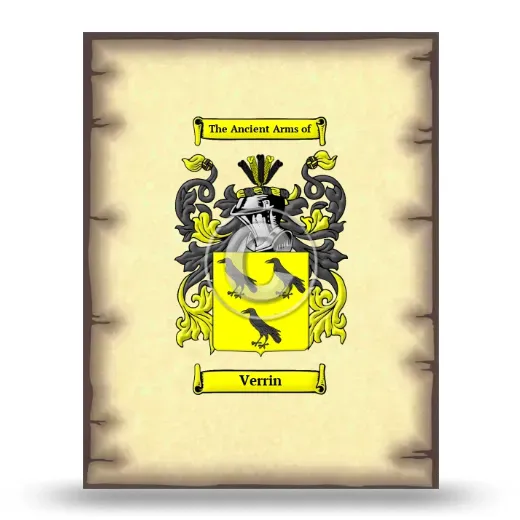 Verrin Coat of Arms Print